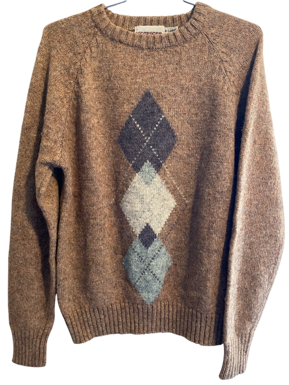 Vintage Argyle Wool Sweater McGregor 70s